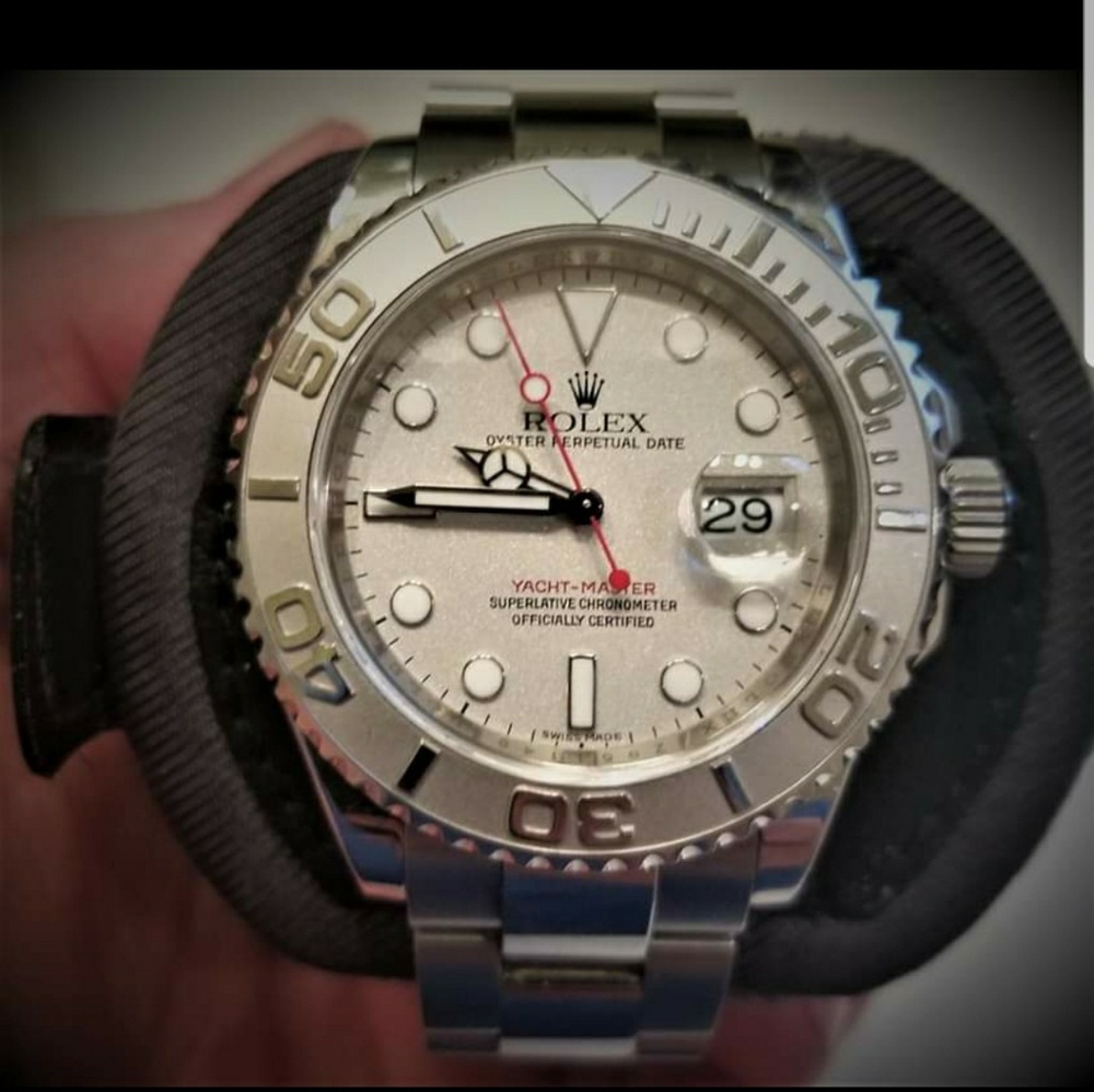 Rolex yacht master 116622 white gold and platinum